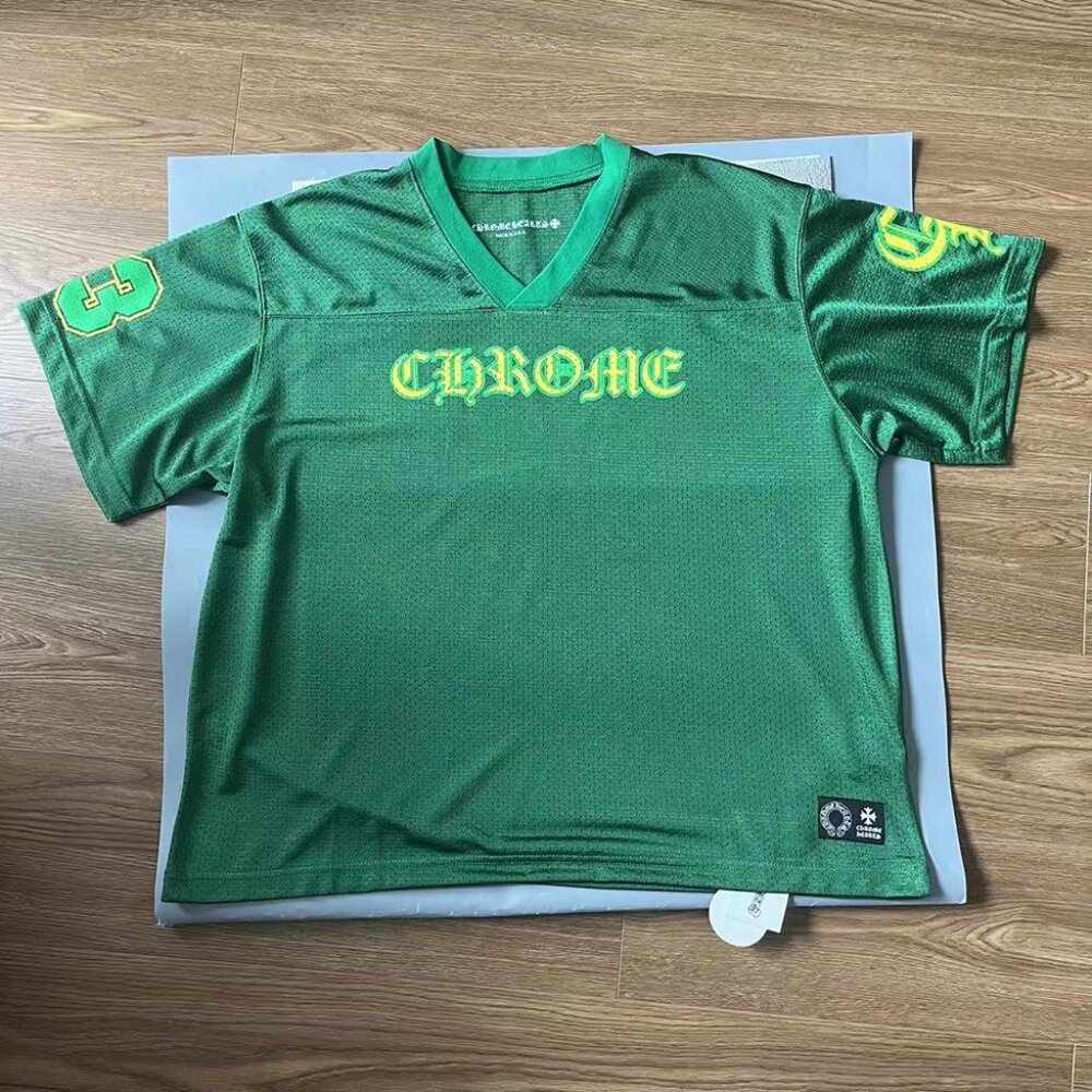 Chrome Hearts Stadium Green Jersey Mesh Sports